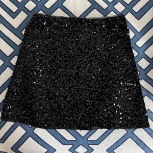 GAP Black Sequin Skirt